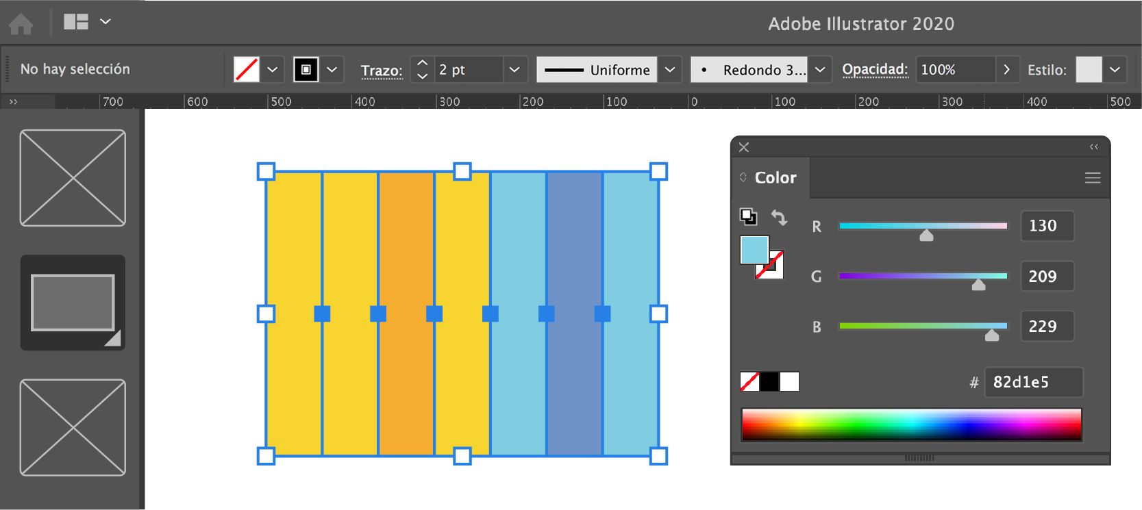 Dibujar rectángulos de color