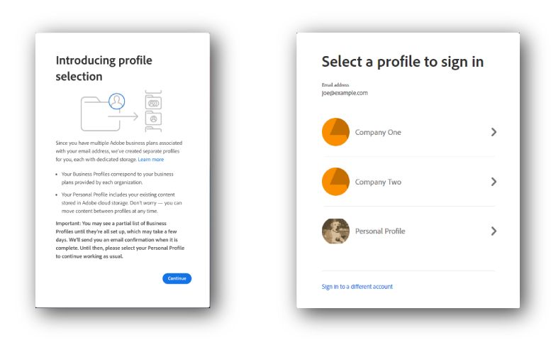 Profielconfiguratie voor meerdere bedrijfsprofielen