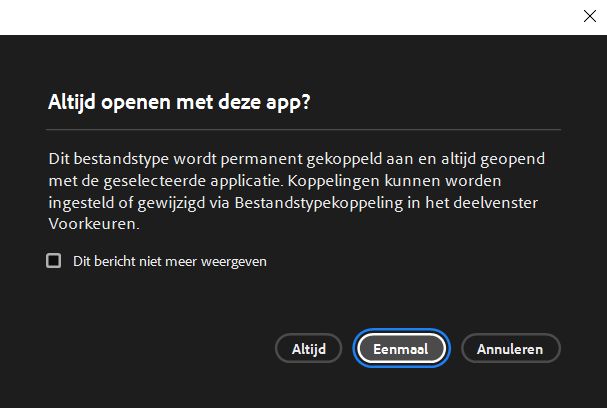 Altijd openen met deze app