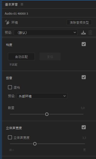 环境选项