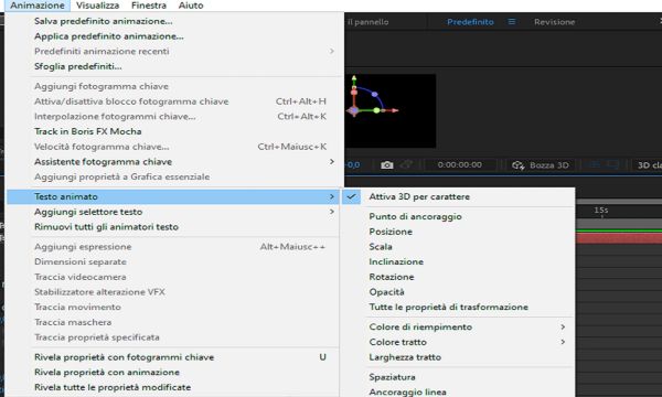 Proprietà dell’animatore