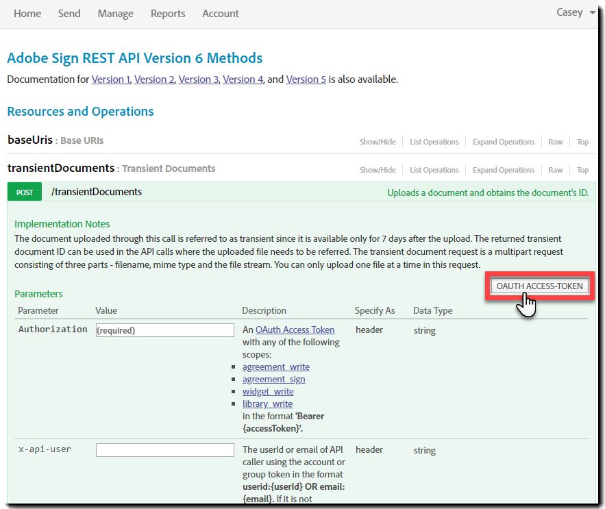 API TransientDocument Method