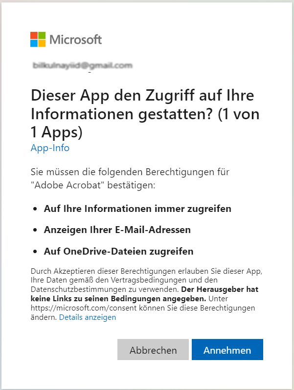 Abschließendes Bestätigungsdialogfeld
