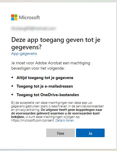 Laatste bevestigingsdialoogvenster