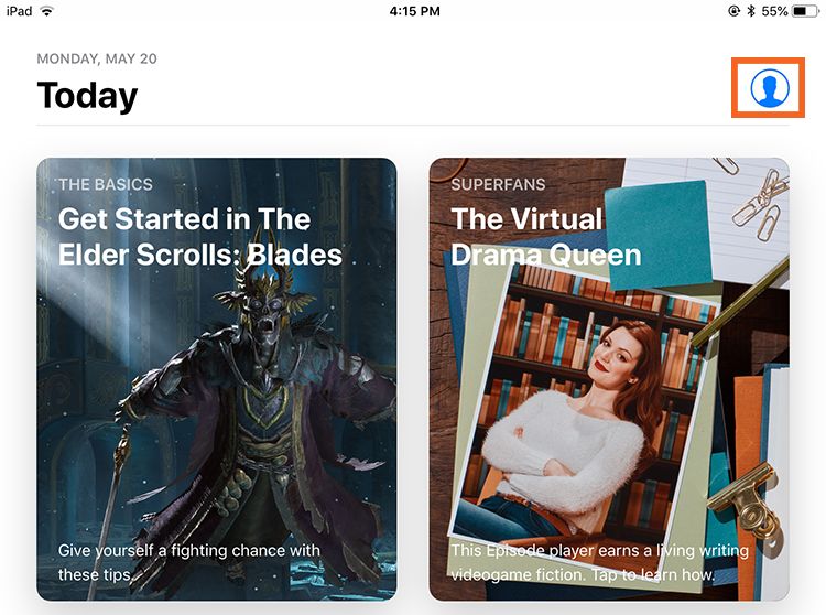 App Store på en iPad