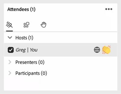 Attendee Status in Attendee pod