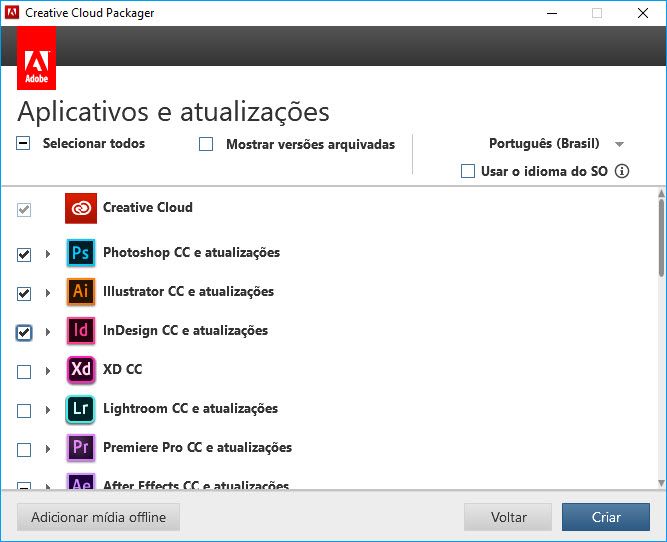 Implementação silenciosa do Adobe Captivate 2017