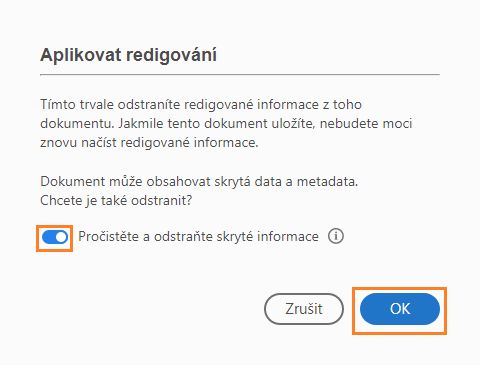 Použít redigování