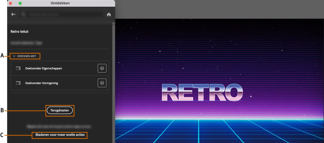 Klik op Ongedaan maken als u de wijzigingen met de snelle actie Achtergrond verwijderen terug wilt draaien