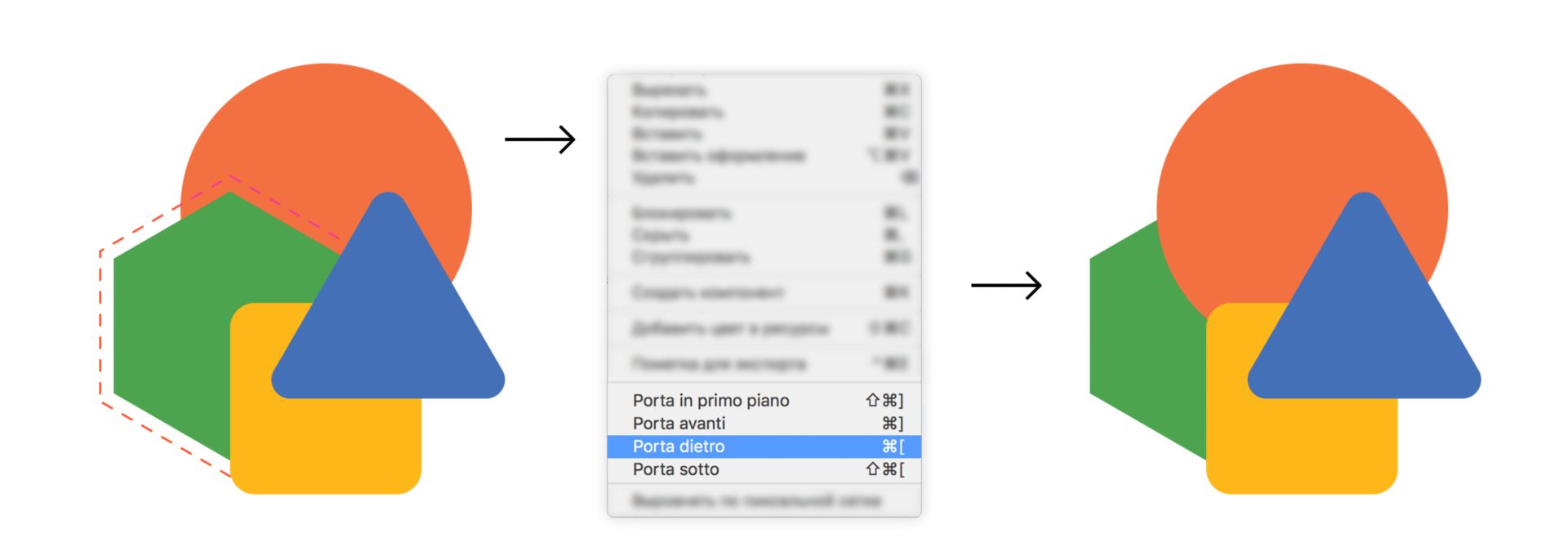Invia l’immagine selezionata indietro