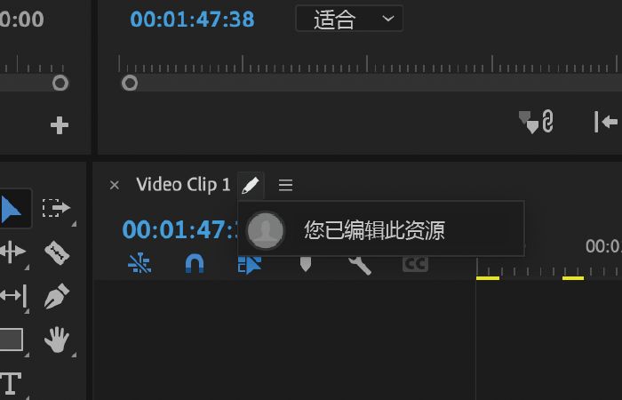 显示为白色钢笔的“显示资源状态”图标