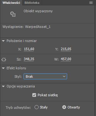 Właściwości kształtu objętego wypaczaniem