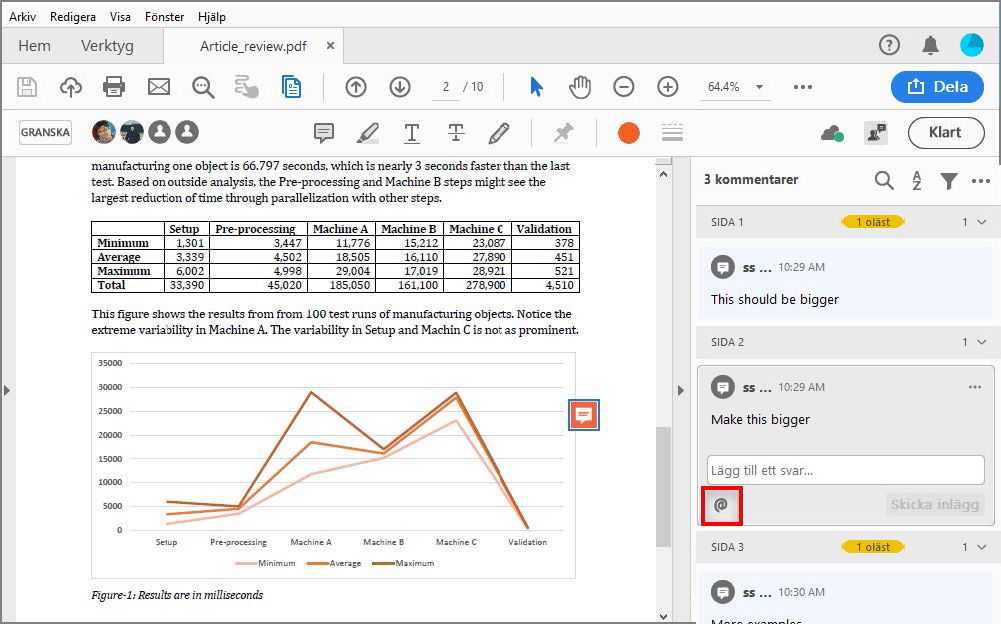 @omnämnande är menat för att dra till sig granskarnas uppmärksamhet