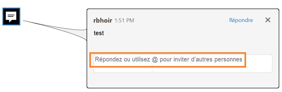 Utiliser l’invite de @mention lors de l’ajout de réponses