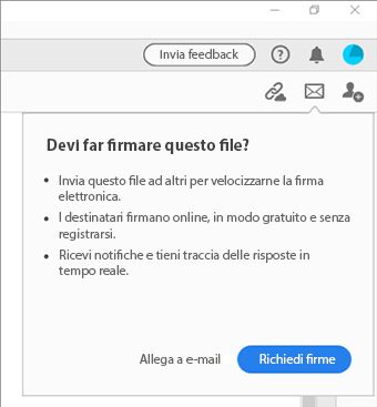 Suggerimento contestuale quando si allega un PDF a un’e-mail