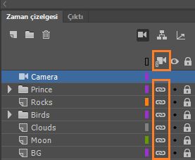 Tüm katmanları kameraya ekle