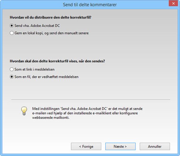 Send som vedhæftet fil eller link