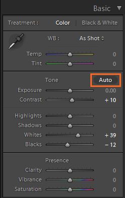 Forbedret autofunksjon i Lightroom Classic CC