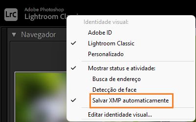 Salvar XMP automaticamente