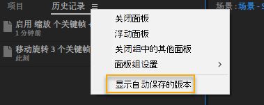 显示自动书签选项