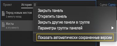Флажок «Показывать автоматические закладки»