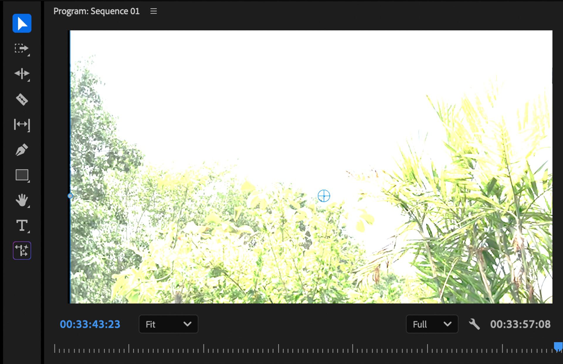 Le riprese HDR nel Monitor Programma appaiono sovraesposte in una sequenza normale.