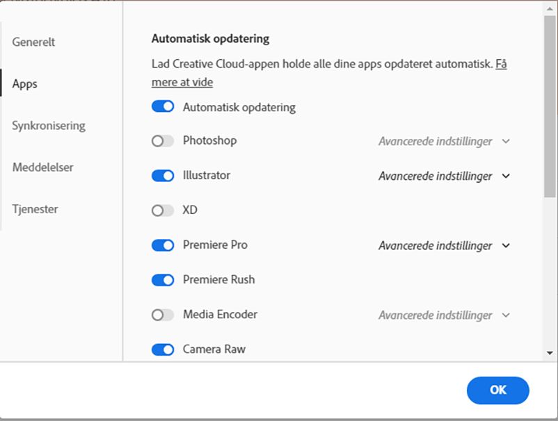 Automatisk opdatering