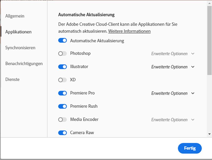 Automatische Aktualisierung