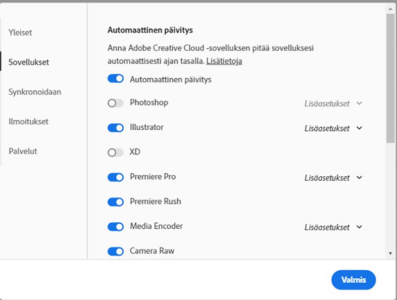 Automaattinen päivitys