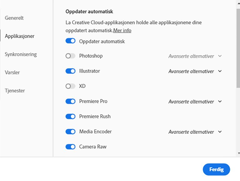 Automatisk oppdatering