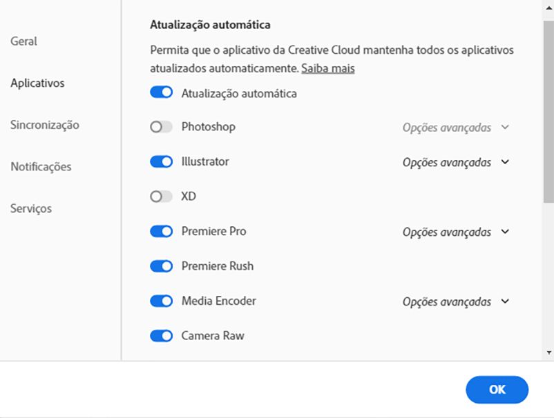 Atualização automática