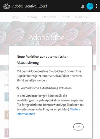 Neue Funktion zur automatischen Aktualisierung