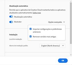 Usar a atualização automática pela primeira vez