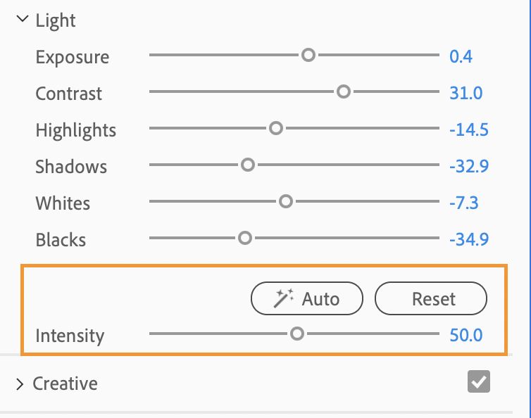 Auto Color uses frame sampling to apply corrections across the whole clip, not just the current frame.