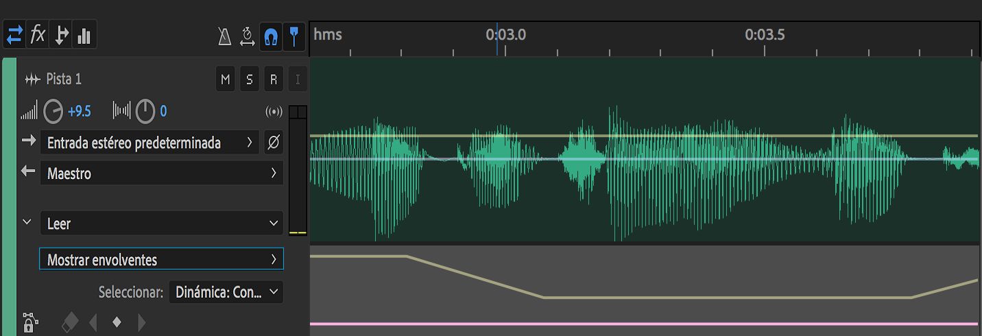 Automatización de los ajustes de pista en el panel Editor