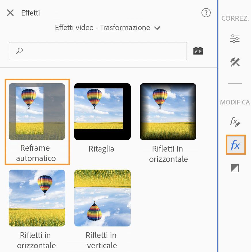 Reframe automatico