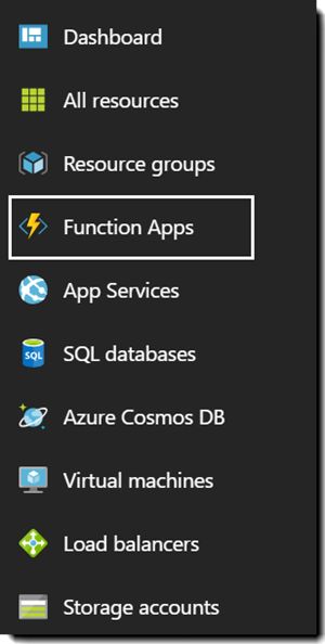 Azure メニュー