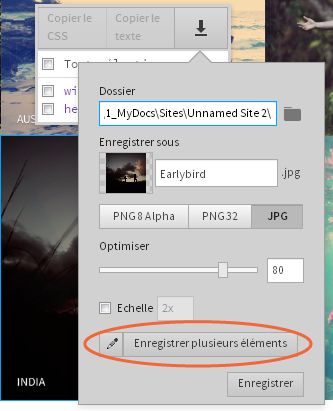 Extraction de plusieurs versions d’une image selon différentes résolutions