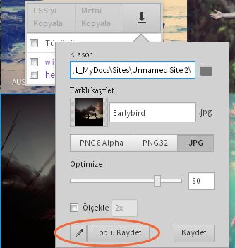 Görüntünün birden çok çözünürlük sürümünü ayıklama