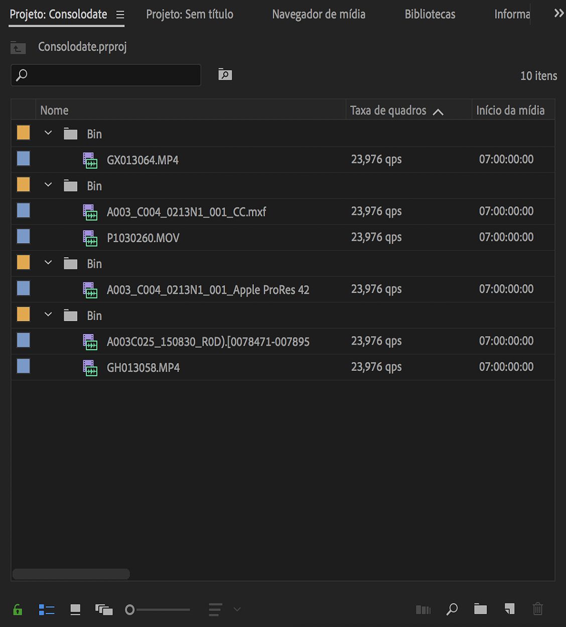 Antes da consolidação das pastas