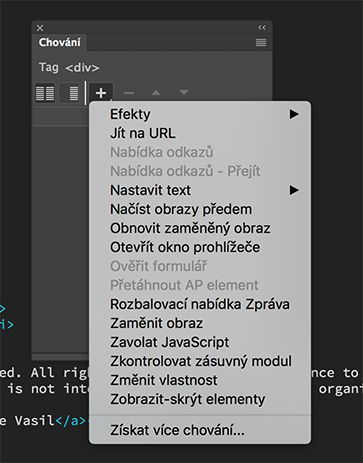 Přidání efektů jQuery