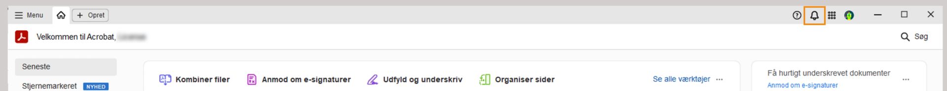 Meddelelser i Acrobat