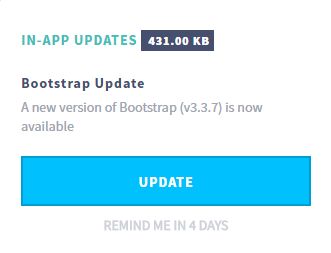 Bootstrap 3.3.7 版更新通知 (手動模式)