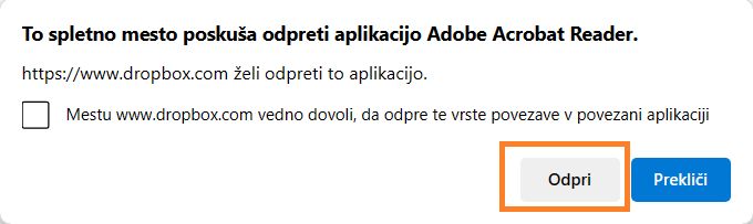 Odprite program Acrobat ali Acrobat Reader 
