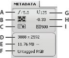 Plakat for metadata i Bridge