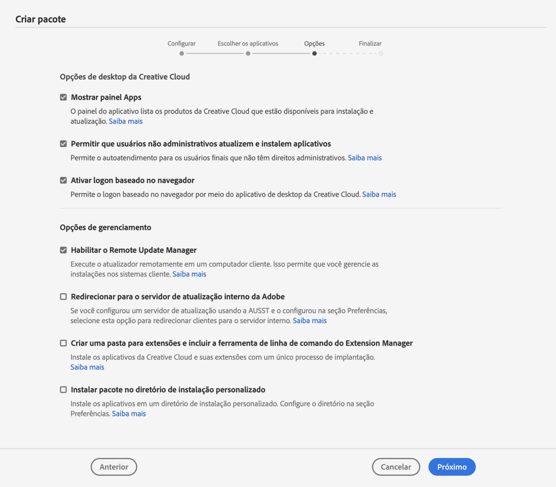 Ativar logon baseado no navegador