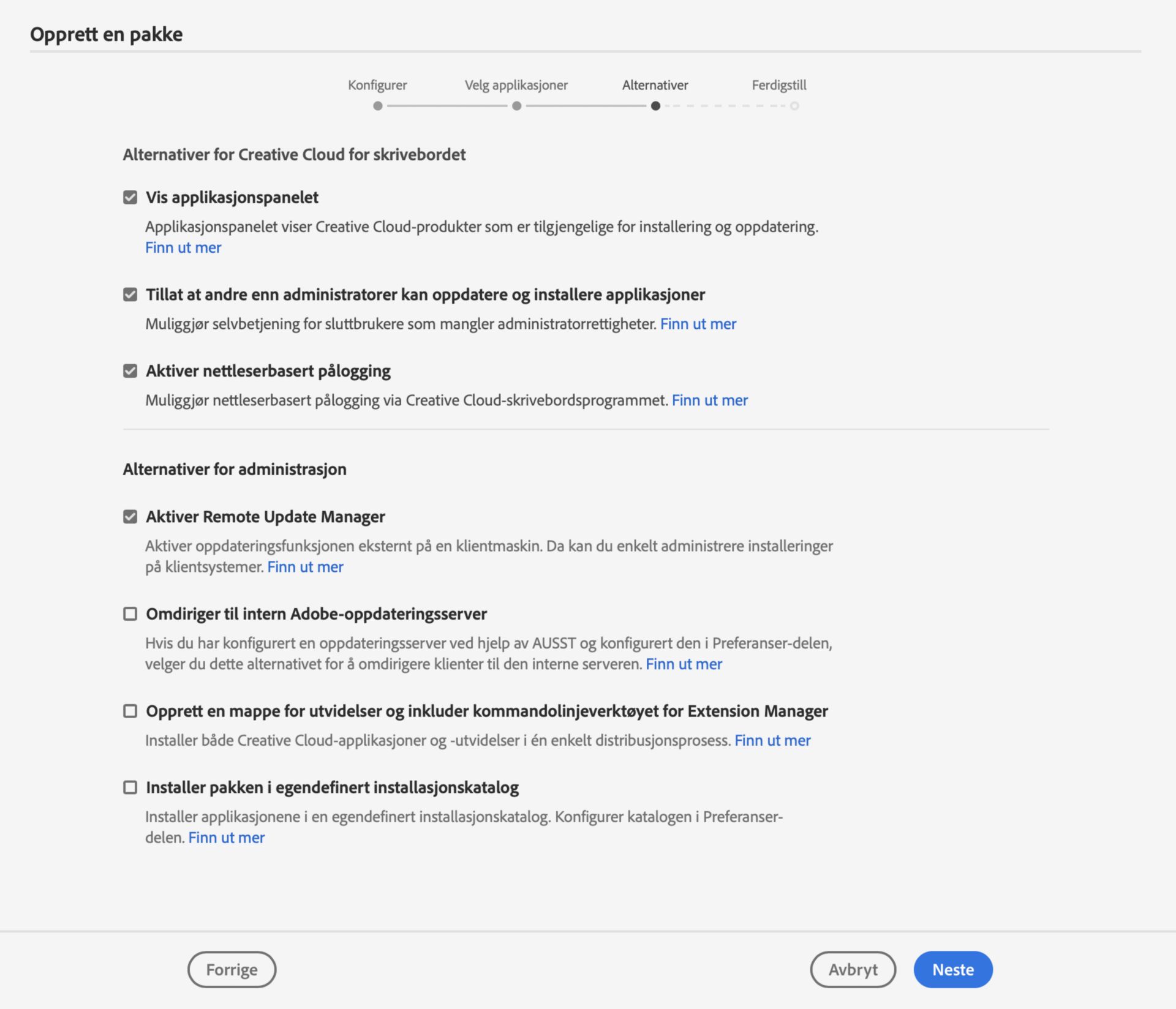 Aktiver nettleserbasert pålogging