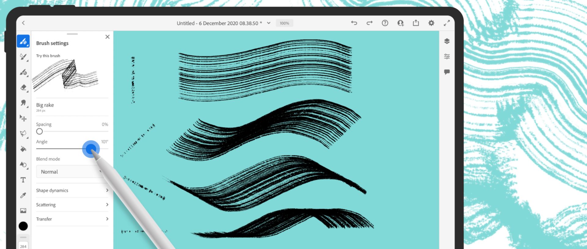 Better angle control for your pixel brush
