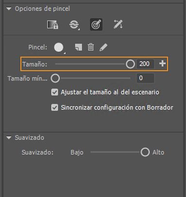 Tamaño de pincel