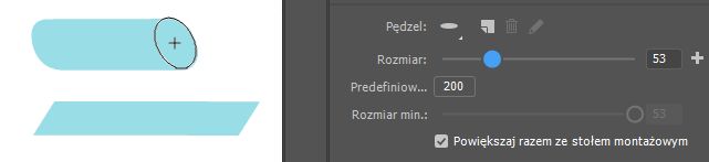 Suwak rozmiaru pędzla